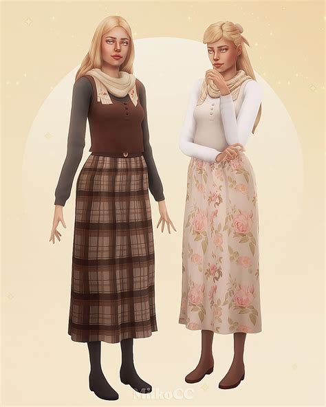 Dark Academia Clothing Set Part Gallery The Sims Create A Sim