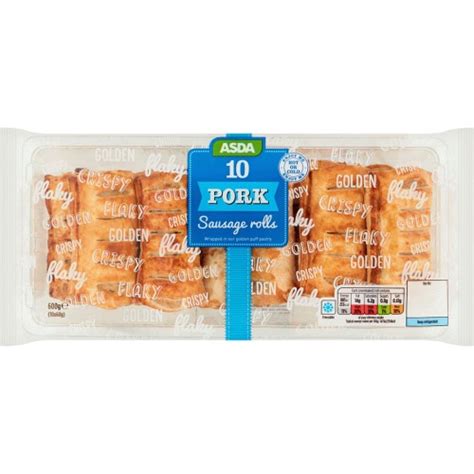 ASDA Pork Chorizo Sausage Rolls 9 X 30g 270g Compare Prices