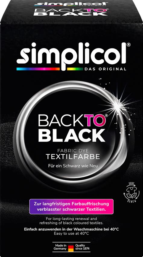 Simplicol Textilfarbe Back To Black Farberneuerung G Dauerhaft