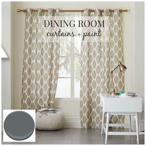 Dining Room Design-Curtains + Paint - City Farmhouse by Jennifer O'Brien