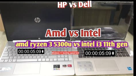 Amd Vs Intel Windows Booting Speed Ryzen Vs Intel I Dell Vs