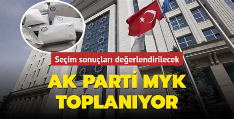 AK Parti MYK yarın toplanıyor Seçim sonuçları değerlendirilecek