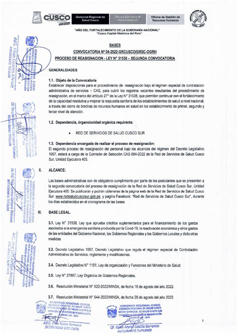 Proceso Proceso De Reasignacion Ley Red De Servicios De