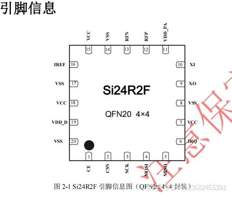 Si24r2f引脚图 集成nvm的低功耗24ghz Gfskfsk研发资料 知乎