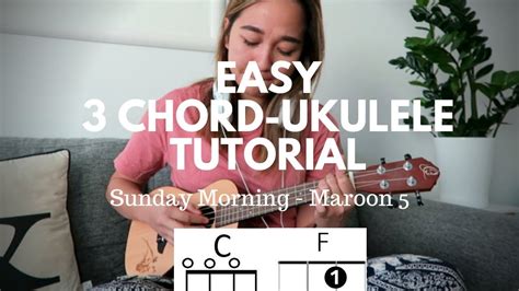 Ukulele Easy Chord Tutorial Sunday Morning Maroon 5 Youtube