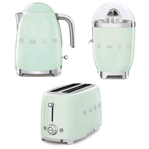 Pack SMEG Bouilloire 1 7L 7 Tasses Grille Pain 1500W 4 Tranches