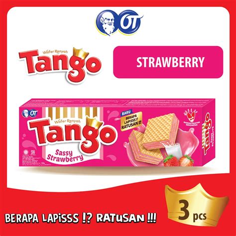 Jual Wafer Tango Sassy Strawbery Gr Isi Pcs Shopee Indonesia