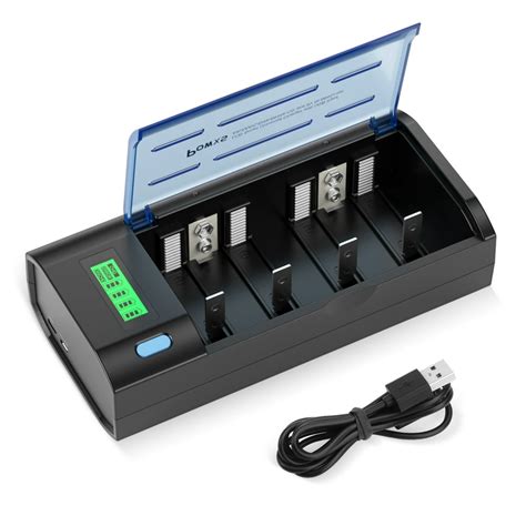 Powxs Universal Lcd Battery Charger For Ni Mh Ni Cd Aa Aaa C D 9v