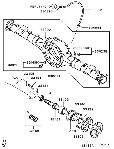 Rear Axle Housing And Shaft For Mitsubishi L200 Triton Sportero Strada Kb9t Mmth Sales Region