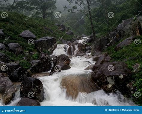 One Of The Beautiful Cascades In Sri Lanka Stock Image Image Of