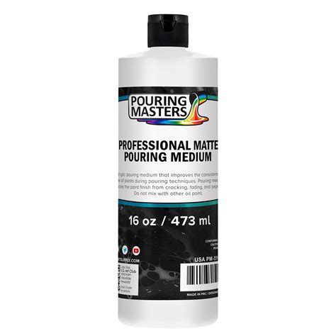 Pouring Masters Professional Matte Pouring Effects Medium Oz Pint