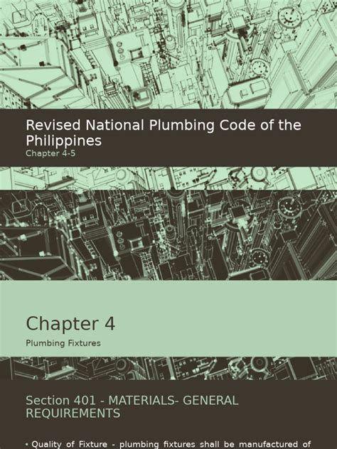 Revised National Plumbing Code Of The Philippines Pdf