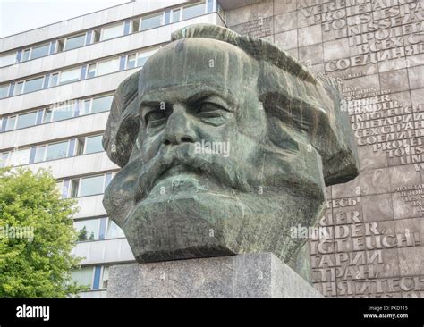 Karl Marx Monument In Chemnitz Germany Stock Photo Alamy