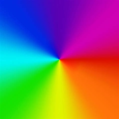 Radial Gradient Rainbow Background