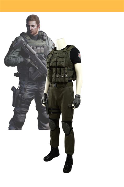 Resident Evil Chris Redfield Cosplay Costume Cosrea Cosplay