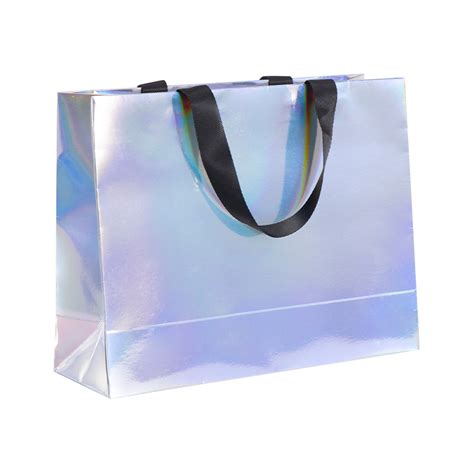 Holographic Rainbow Paper Bag Weifang Zy Packaging Printing Co Ltd