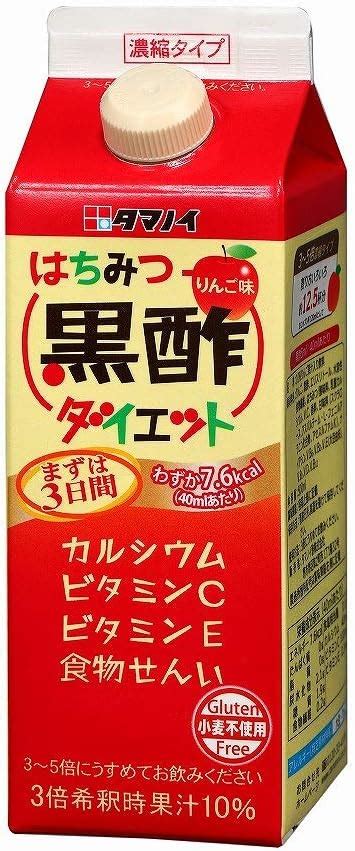 Jp タマノイ はちみつ黒酢ダイエット 濃縮タイプ500ml紙パック×12本入 食品・飲料・お酒