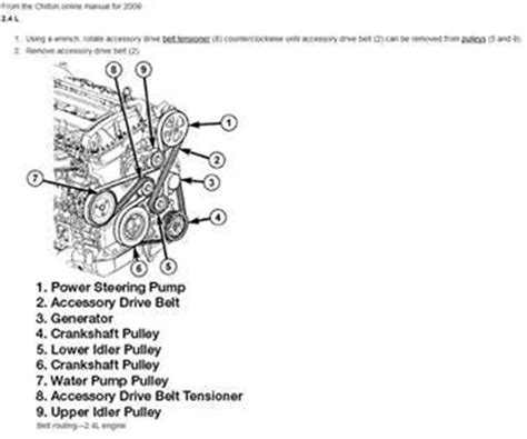 2011 Dodge Journey Serpentine Belt Diagram