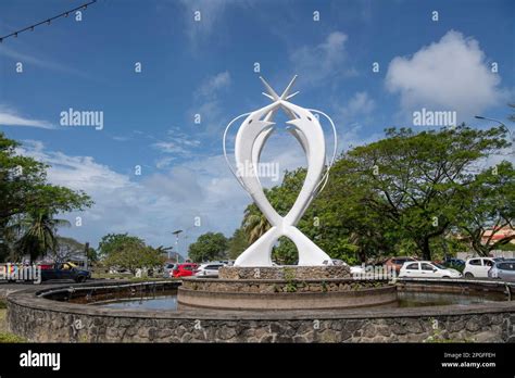 Unity Monument Roundabout Victoria Mahe Seychelles Stock Photo Alamy