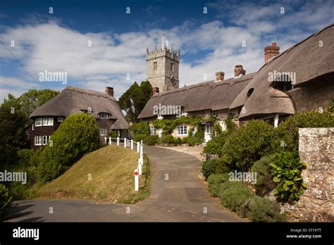 UK England Isle Of Wight Godshill All Saints Church Standing On