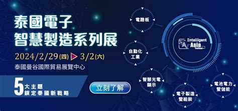 泰國電子智慧製造系列展2月29日曼谷國際貿易展覽中心 展出 商情 工商時報