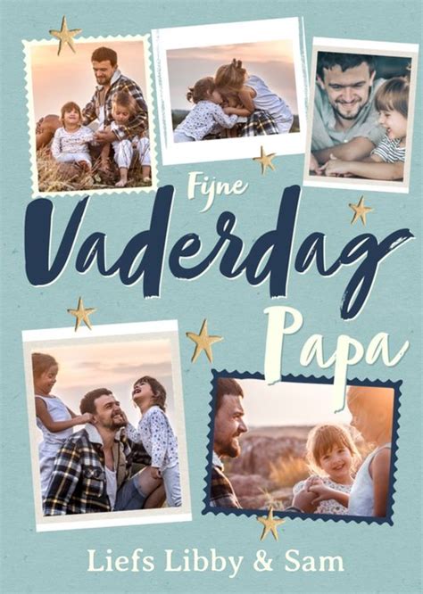 Greetz Vaderdagkaart Fijne Vaderdag Papa Met 5 Fotos Greetz