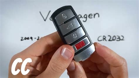 Volkswagen Cc Key Fob Battery Replacement Youtube