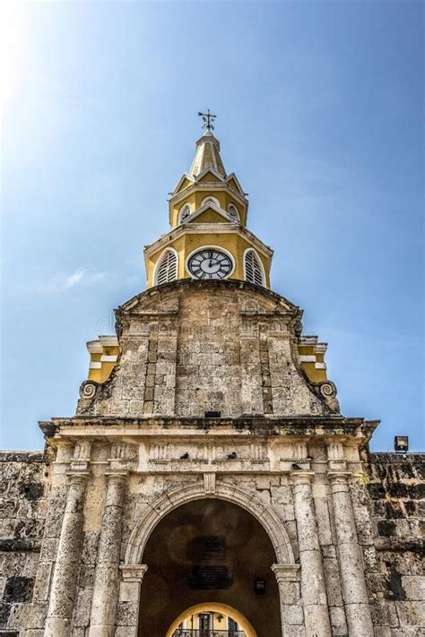 Clock Tower Monument In Cartagena De Indias Colombia South America