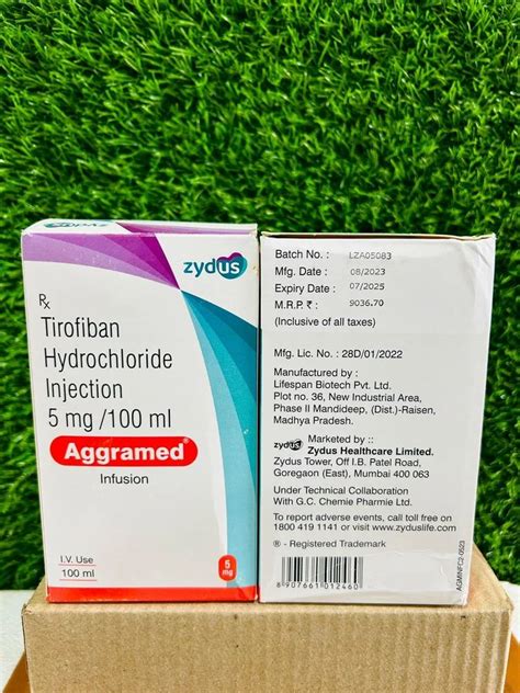 Mg Aggramed Tirofiban Hydrochloride Injection At Rs Vial