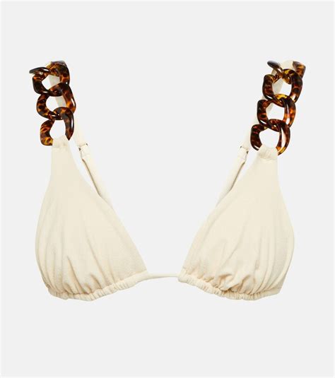Same Tortoise Chain Bikini Top ShopStyle Two Piece Swimsuits