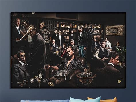 Famous Gangsters Art Gangsters Wall Decor Legends Movie Poster Fine