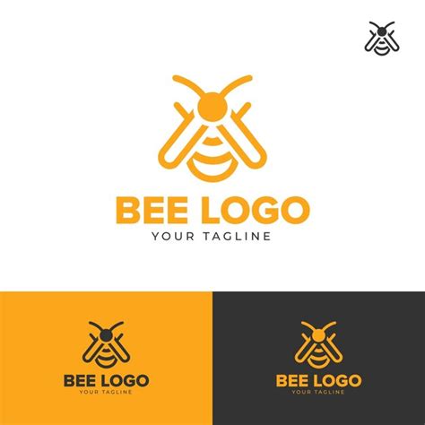 Plantilla De Dise O Del Logotipo De La Abeja Vector Premium