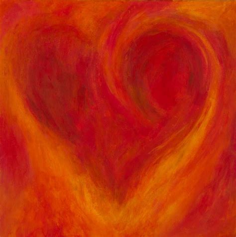 Burning Desire 2014 By Candace French Abstract Artists Heart