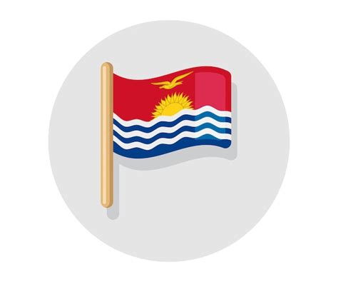 Premium Vector Waving Vector Kiribati Flag