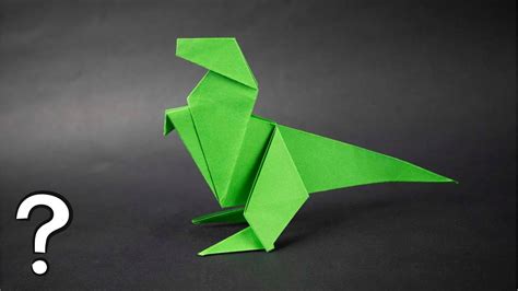 Dinosaurio De Origami C Mo Hacer Un Dinosaurio De Papel Youtube