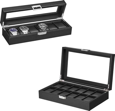 Amazon Bewishome Watch Box Organizer Watch Case For Men