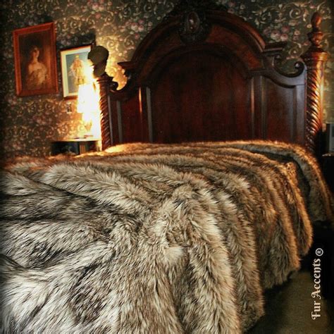 Faux Fur Bedspread - Etsy