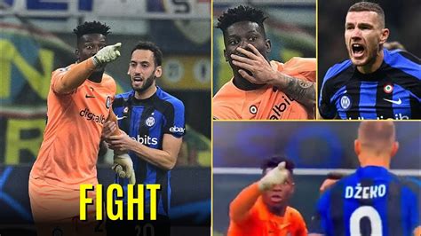 SHOCKING Andre Onana And Edin Dzeko Big Fight Inter Milan Vs Porto 1