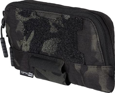 TOPTACPRO Tactical MOLLE Admin Panel Pouch Small Chest Pouch For