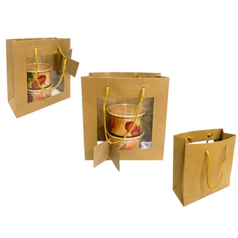 Sac papier kraft avec fenêtre PAQUET DE 10 DESIGNATION Sac kraft