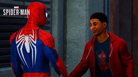 Spider Man Meets Miles Morales Marvels Spider Man Remastered