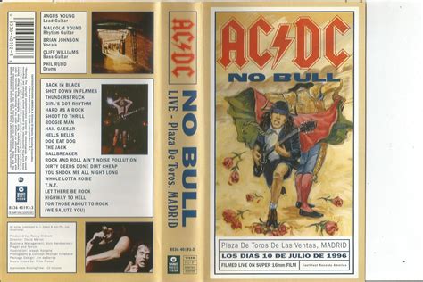 Amazon Co Jp Ac Dc No Bull Live Madrid Vhs Dvd