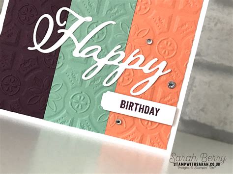 Free Tutorial With The Hand Penned Bundle Shop For Stampin Up Uk Sarah Berry