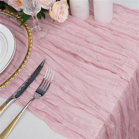 Babenest Dusty Rose Cheesecloth Table Runner Pack Ft Gauze Cheese