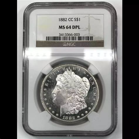 1882 CC Morgan Silver Dollar NGC MS 64 DPL Old Pueblo Coin