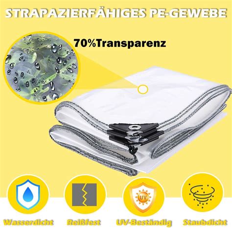 Wasserdichte Transparente Plane Mit Sen Schutzplane Lkw Folie Klare