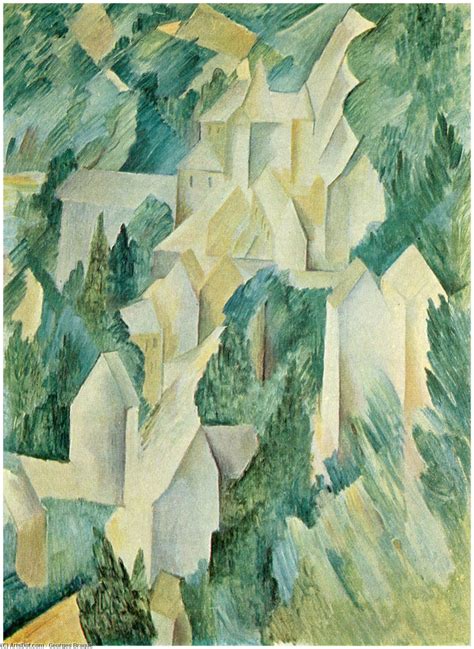 Das Schloss In La Roche Guyon 1909 Von Georges Braque 1882 1963