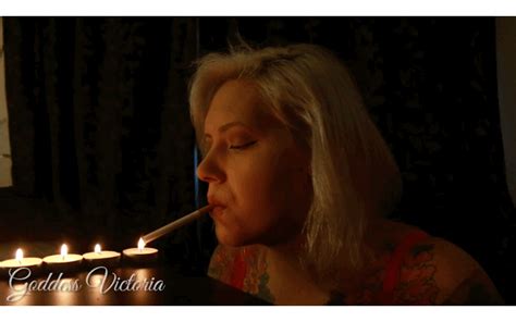 Cruel Seductress Goddess Victoria Candlelit Smoking