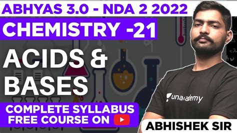 ACIDS And BASES For NDA NDA Chemistry Classes 2022 Abhyas 3 0