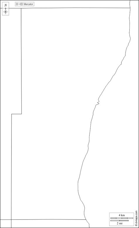 Condado De Ozaukee Mapa Livre Mapa Em Branco Livre Mapa Livre Do